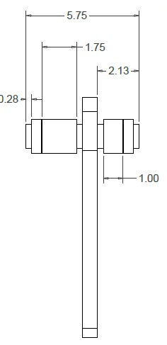 6014244 Hinge Gate Assy. (Two Way) LH