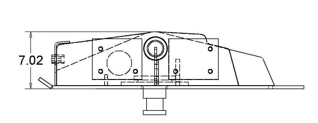 6031903C 5th Wheel Quarter Frame Assy. (9" Base Cyl) - pin non inclus
