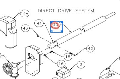 0002-040312 8' ELECTRIC ROLLTUBE C/W  #40