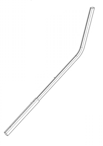 0002-061024 98" Dura Top Bent Pivot Arm - 45 Deg @ 22"