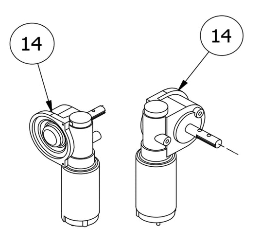 Moteur CT- 12V Super Tork à angle droit