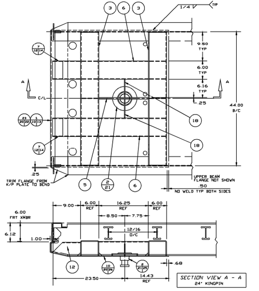 05AH0123 upper plate assy