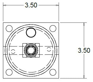 Discontinué 3100373 Cylinder Air 3" x 6" (Composite) (In post  gate trip)