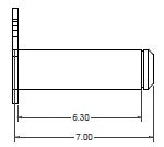 6011603 Pin Assy. 7” (Chrome)