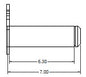 6011603 Pin Assy. 7” (Chrome)