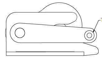 6014243  Lug Hinge/Locking Assy. LH