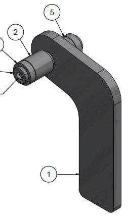 6014244 Hinge Gate Assy. (Two Way) LH