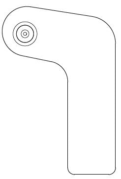 6014244 Hinge Gate Assy. (Two Way) LH