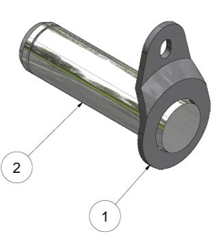 6016354 Pin Assy. Strut/Suspension (7.5”)