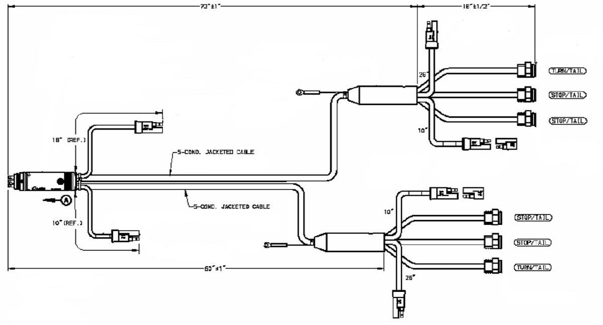 800000797 HRNS - REAR SILL, 6-LIGHT