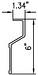CRT8504321-A204 Front top rail