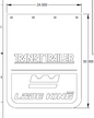 LK1EA00070 Mud flap 24 x 30 TTL Lodeking