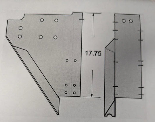 RFP00432-R GUSSET LWR REAR CNR POST EXT HDG RH