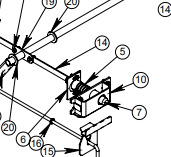 20AM0135 GUIDEBLK ASY,S-BM,PIN,F-STP,LH