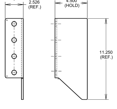 Dolley bracket LH