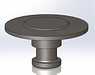 730035000 KING PIN, 2" W/ 1/4" BOLSTER